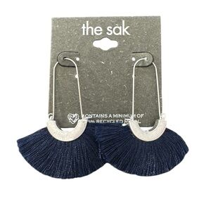 The Sak Dark Blue Fan Earrings